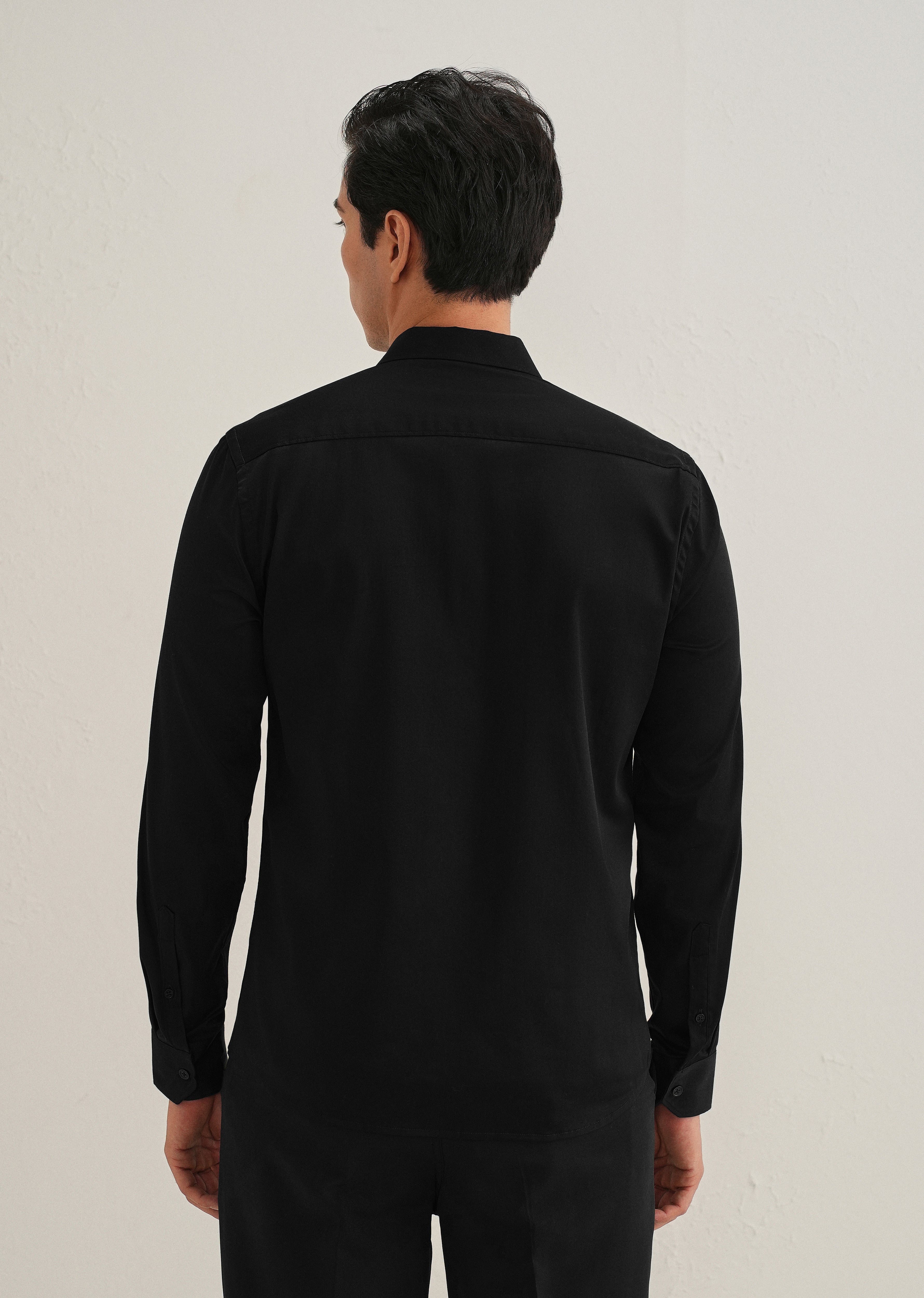 Floral Artistry Black Shirt