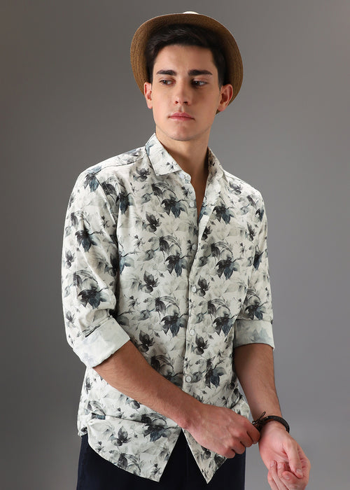 Floral Linen Printed Shirt