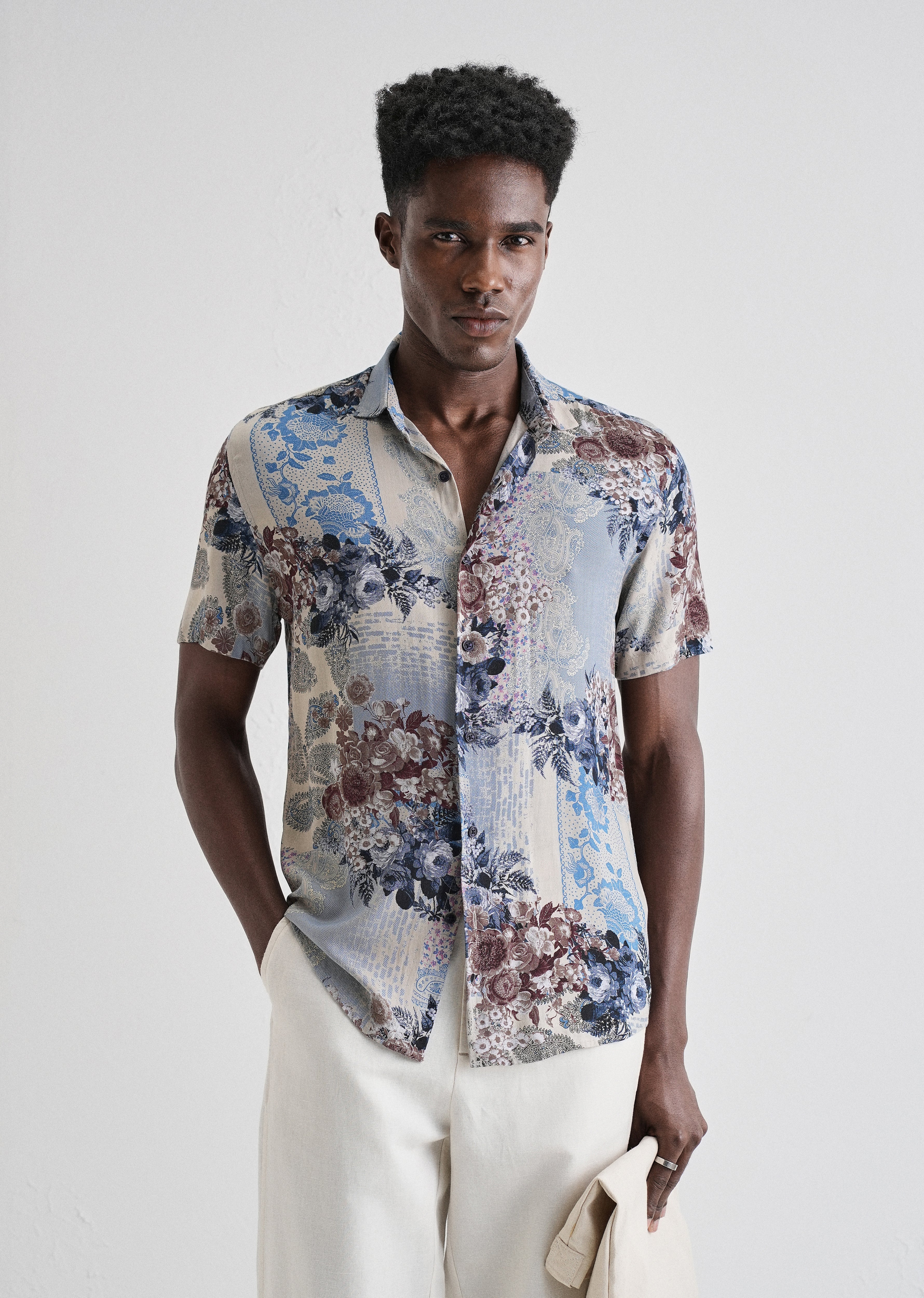 Florets Rose Feather shirt