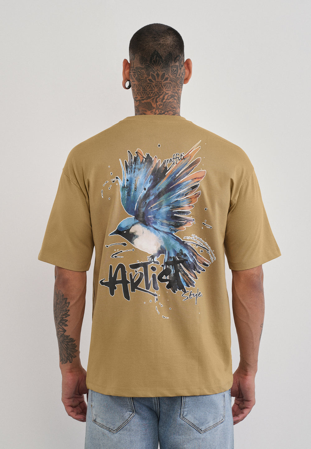 Fly High Mustard Beige T-shirt