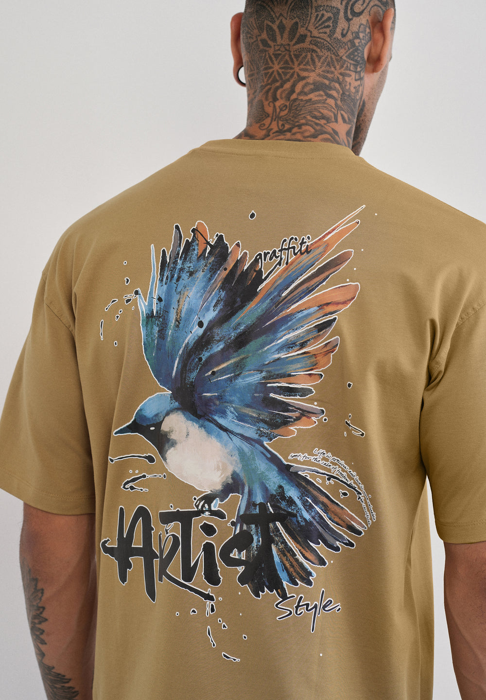 Fly High Mustard Beige T-shirt