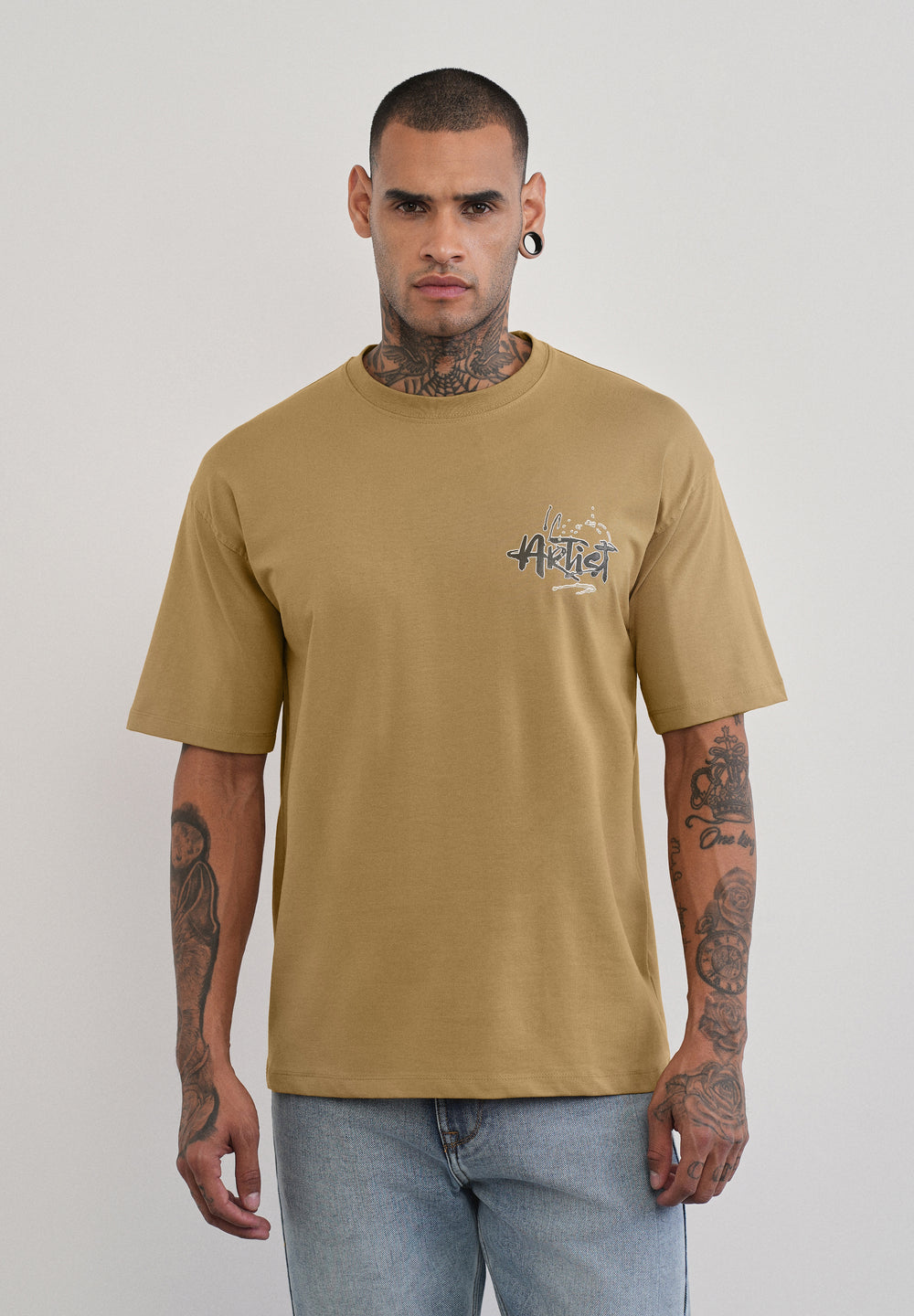 Fly High Mustard Beige T-shirt