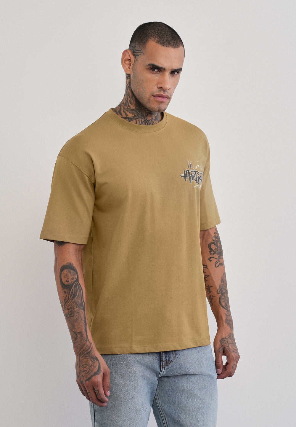 Fly High Mustard Beige T-shirt
