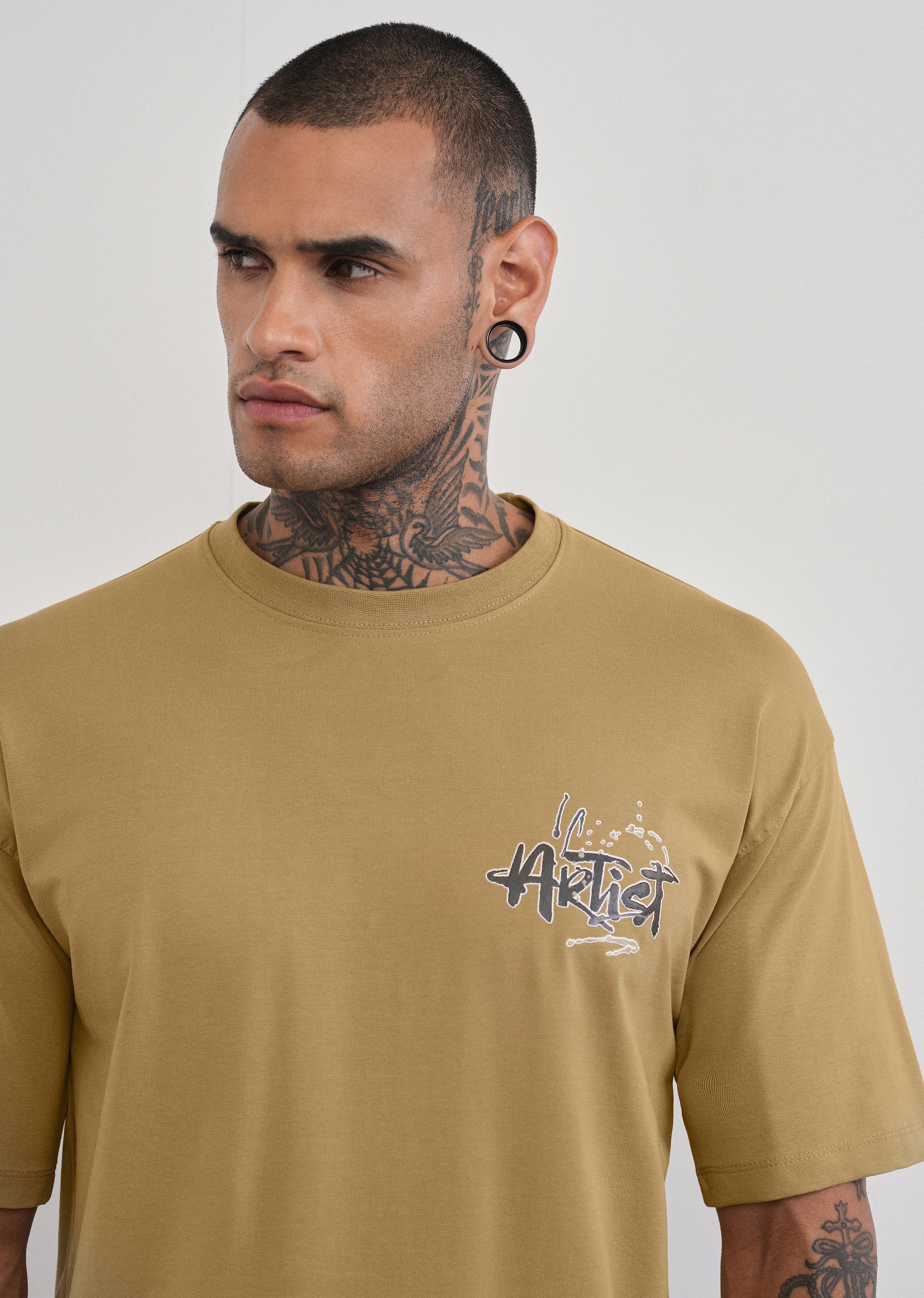 Fly High Mustard Beige T-shirt