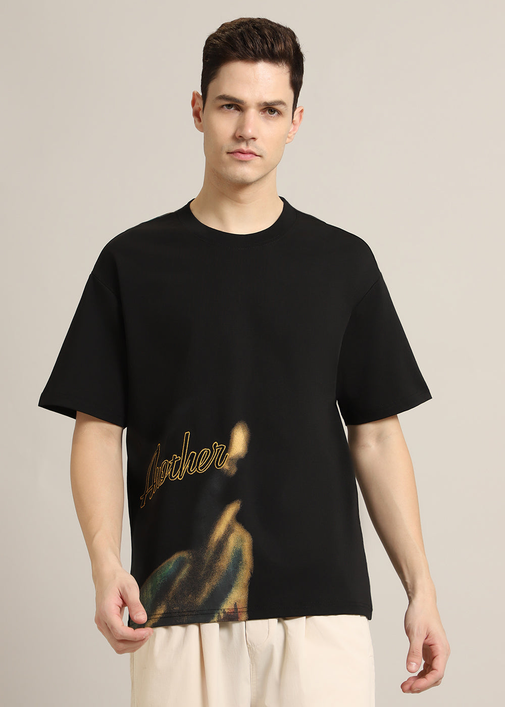 Fontastic Black Oversized T-shirt