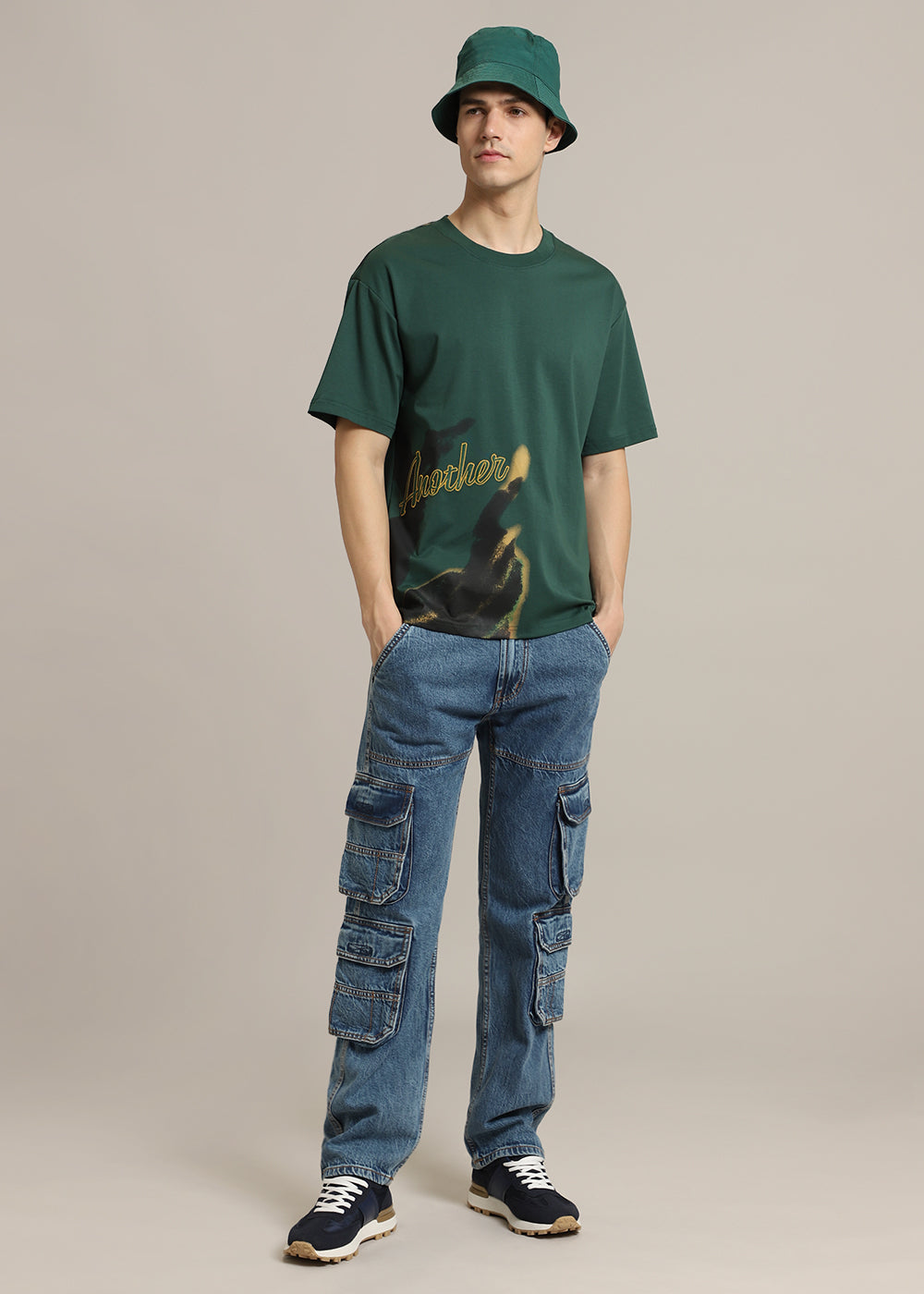 Fontastic Green Oversized T-shirt