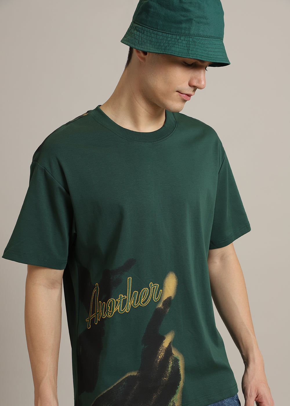 Fontastic Green Oversized T-shirt