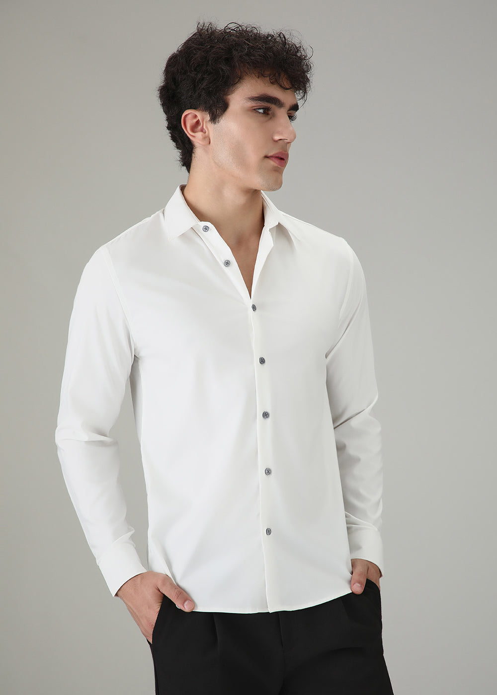 Frost White Wrinkle Free Shirt