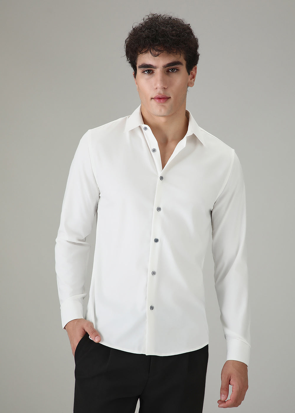 Frost White Wrinkle Free Shirt