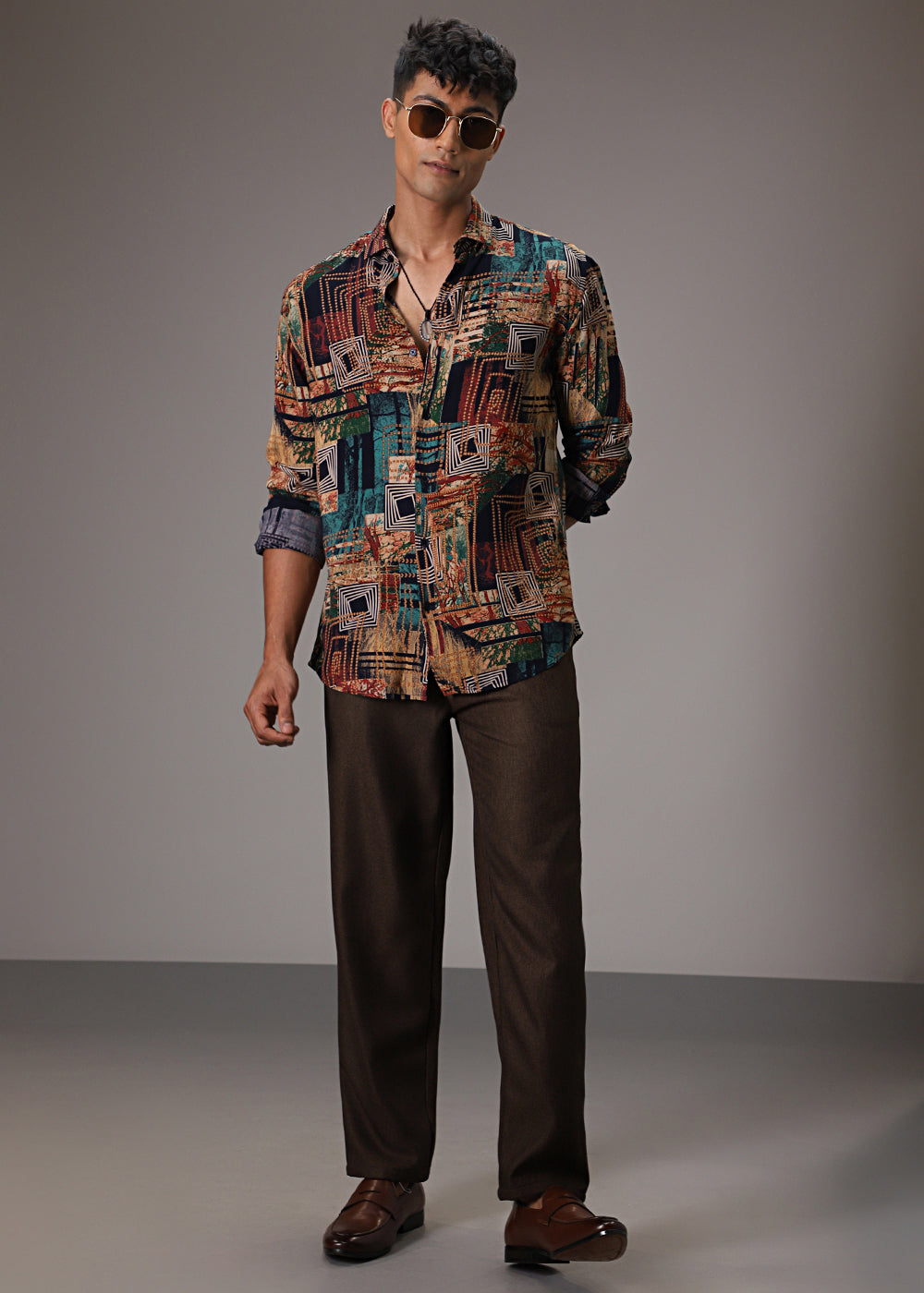 Fusion Hues Feather Shirt