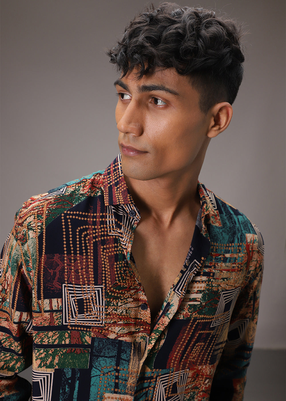 Fusion Hues Feather Shirt