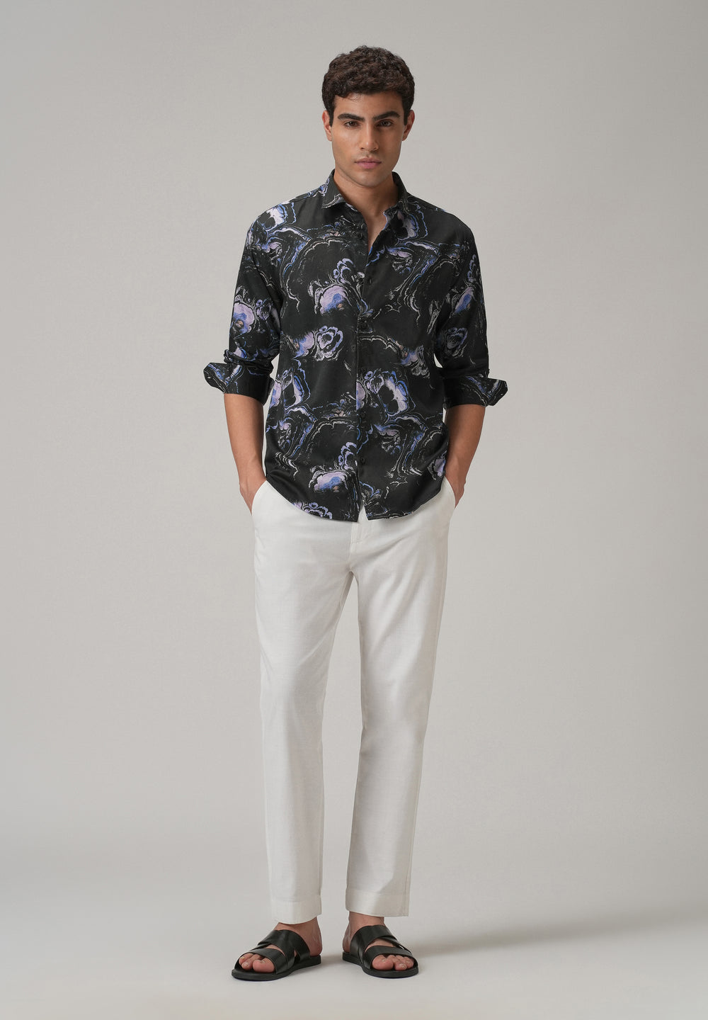 Galaxy Marble Printed Full Sleeve Shirt