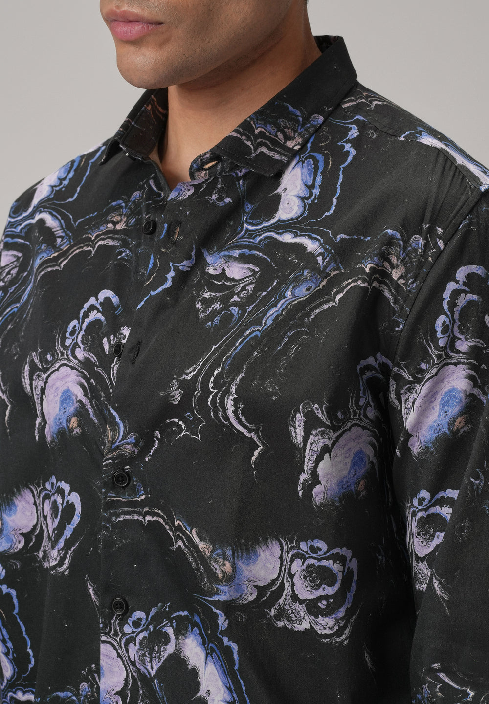Galaxy Marble Printed Full Sleeve Shirt