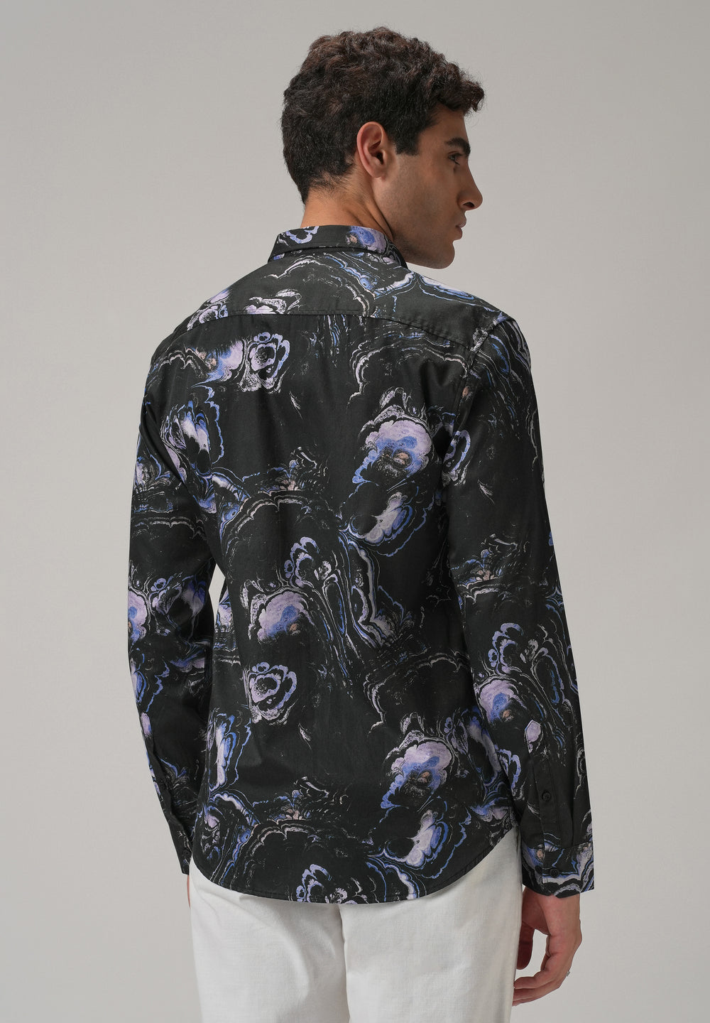 Galaxy Marble Printed Full Sleeve Shirt