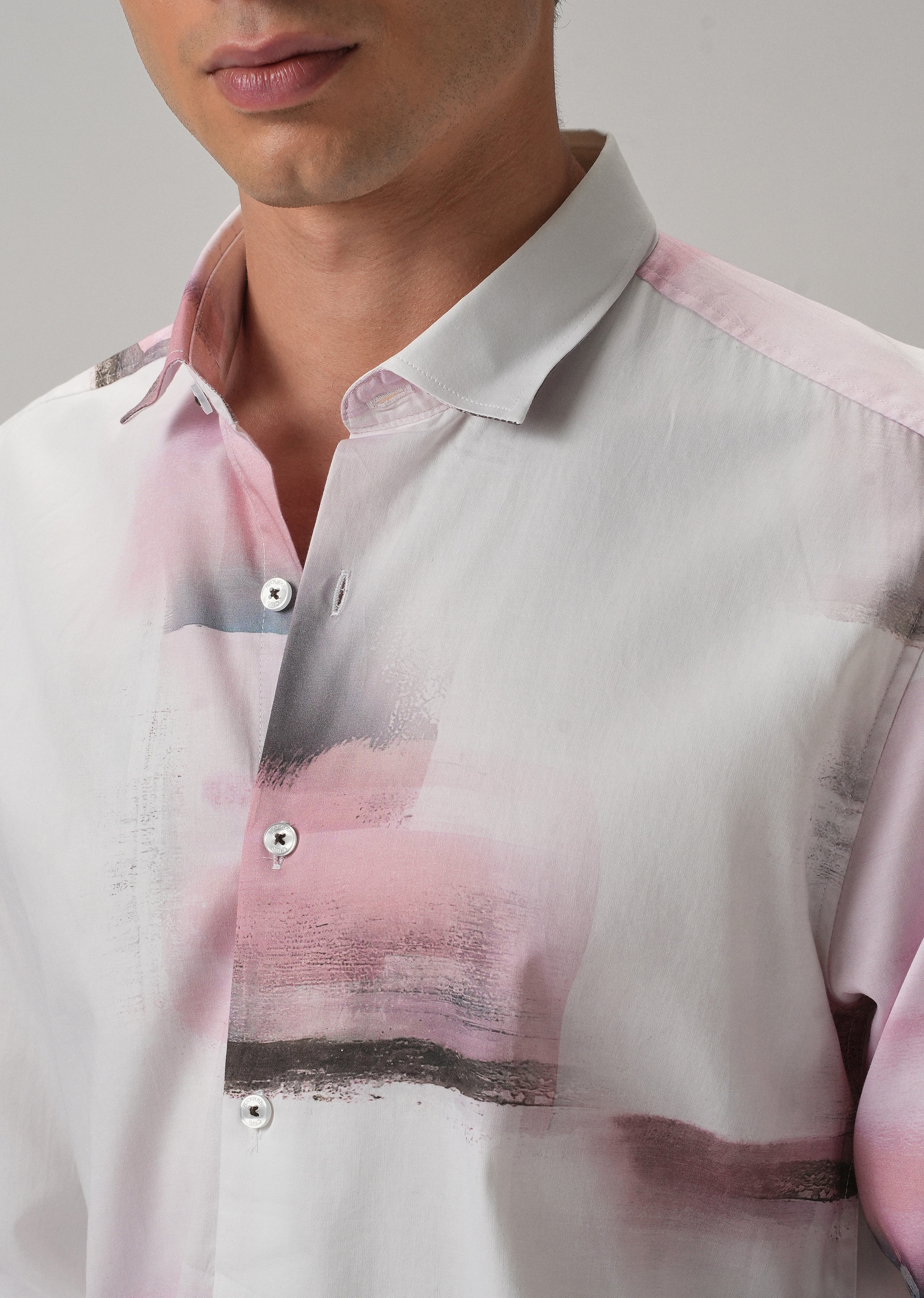 Geo-Gradient Printed Shirt
