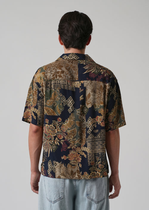 Geo Floral Feather Shirt