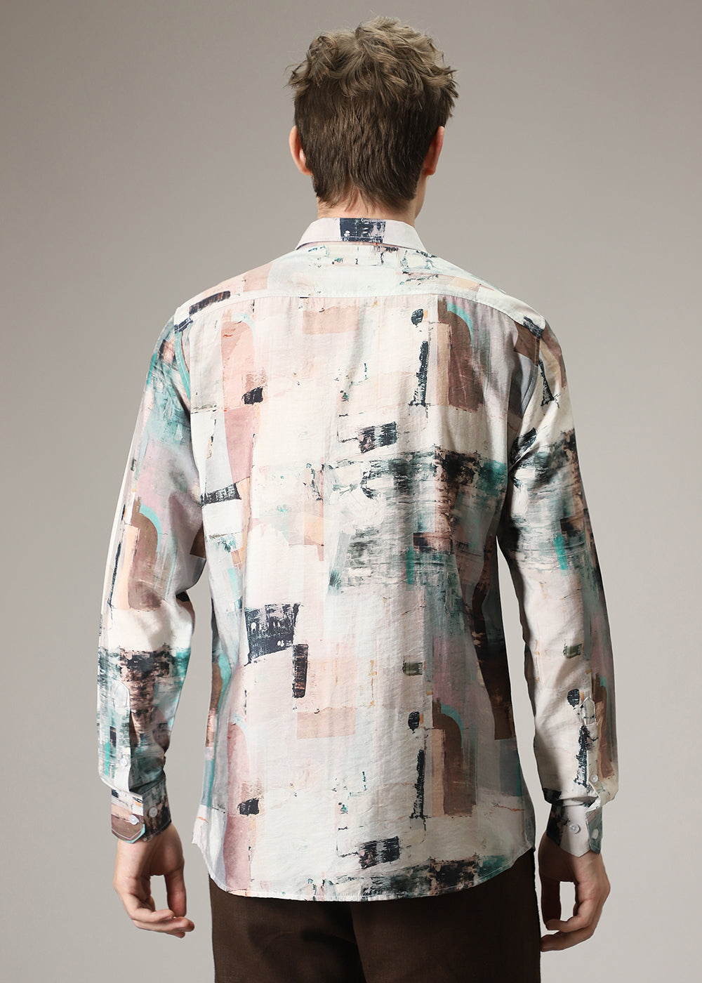 Geometric Abstract Print Shirt