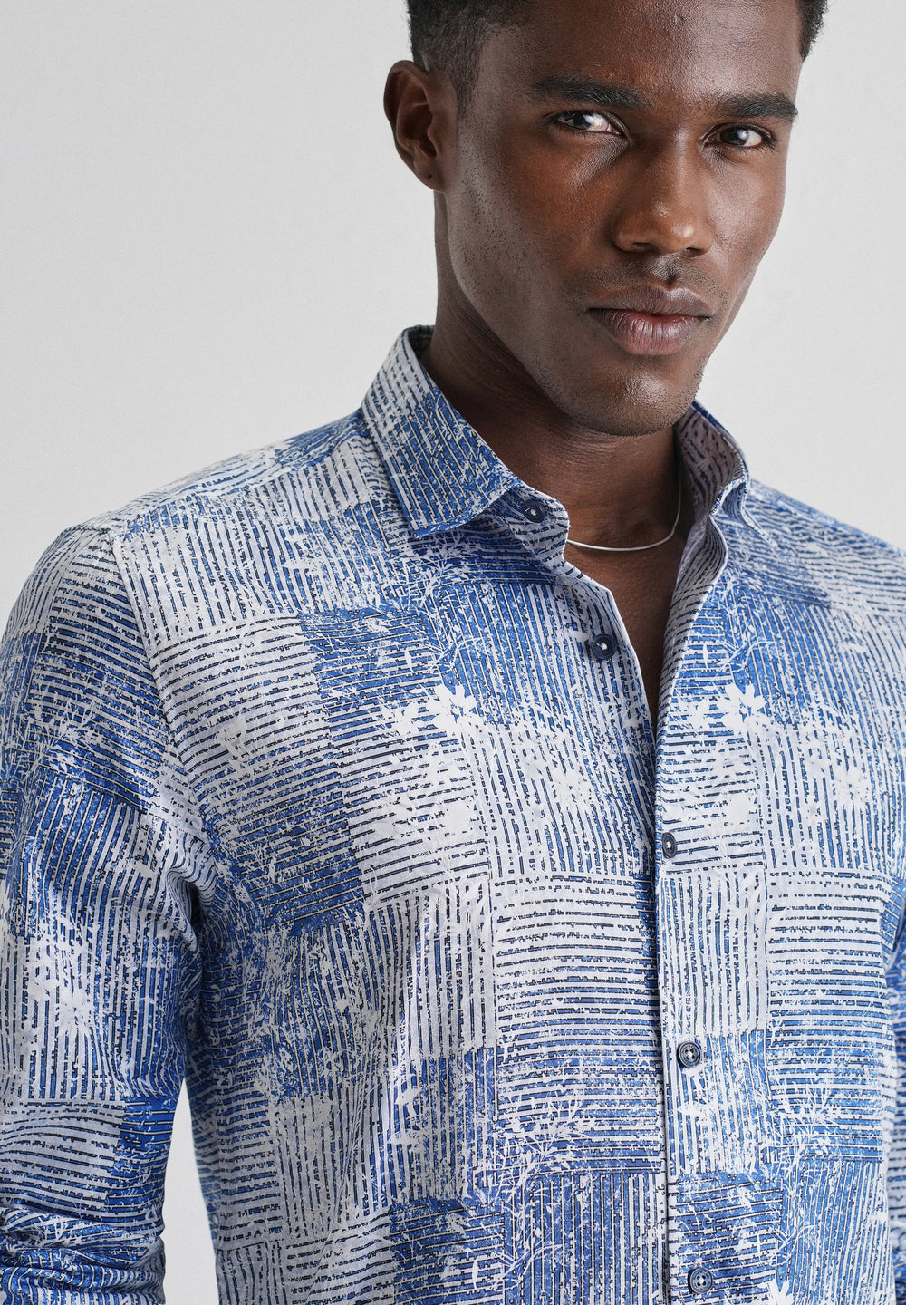 Geometric Print Full-Sleeves Shirt