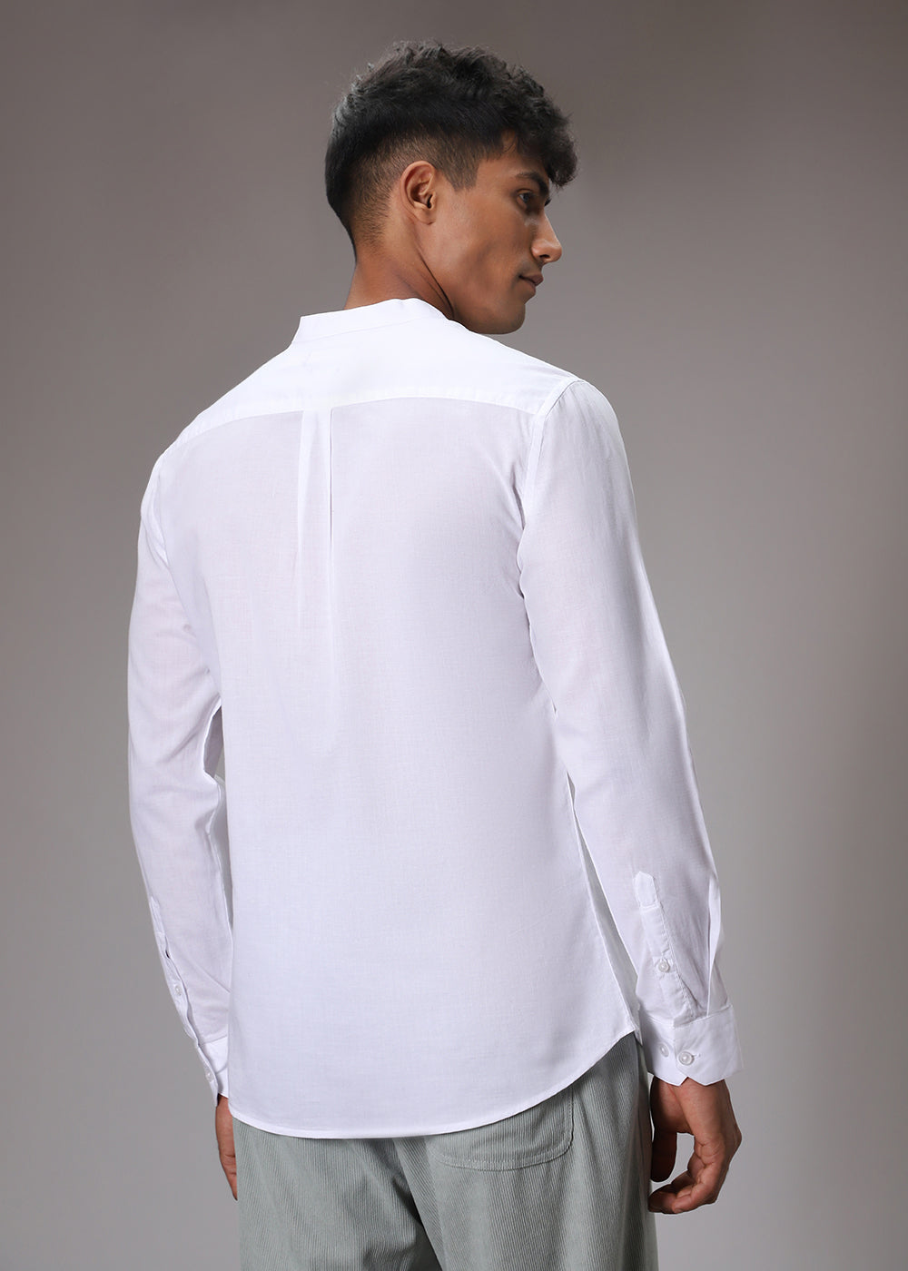 Glaze White Cotton Shirt