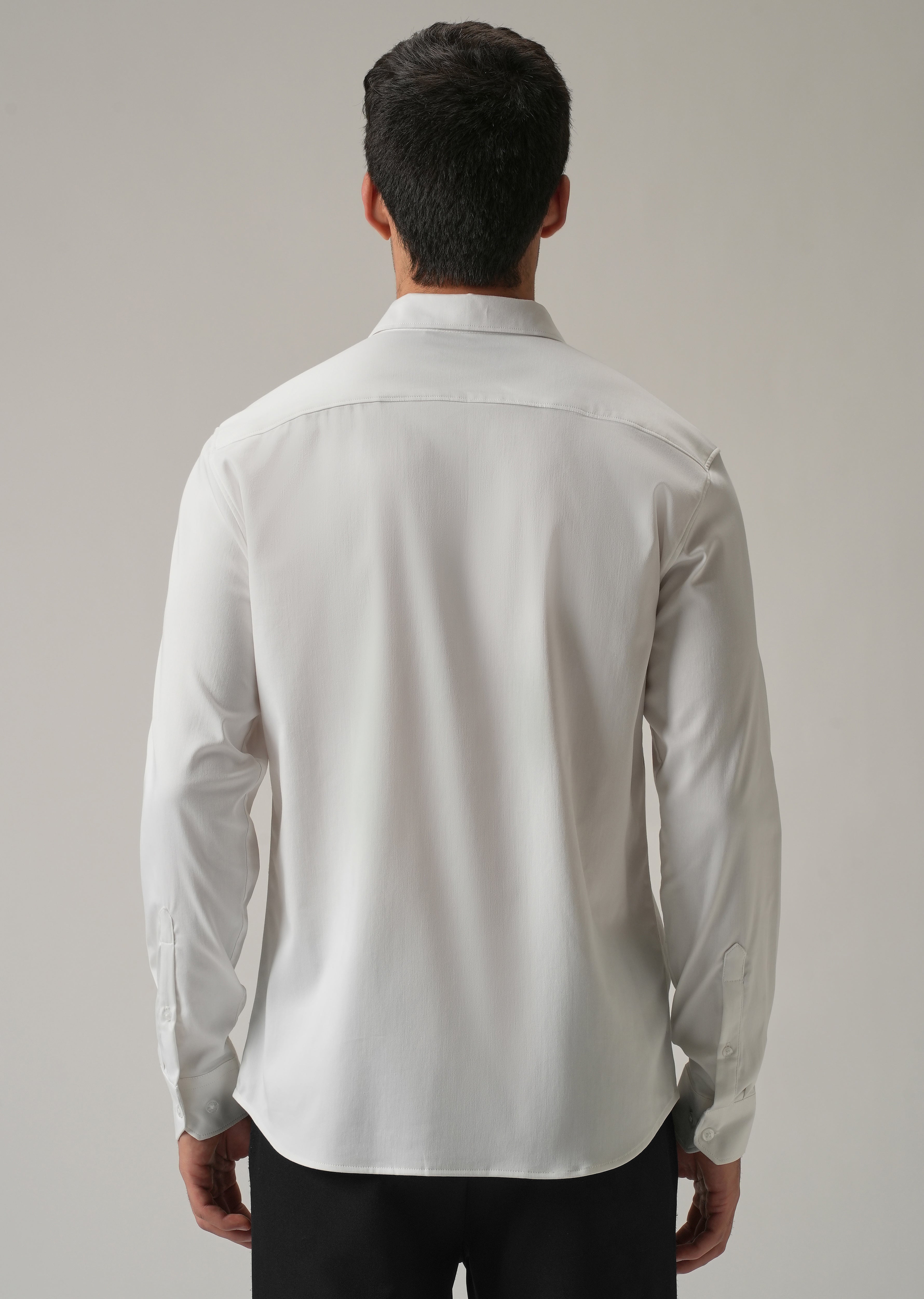 Golden Wing Handwork White Designer Shirt