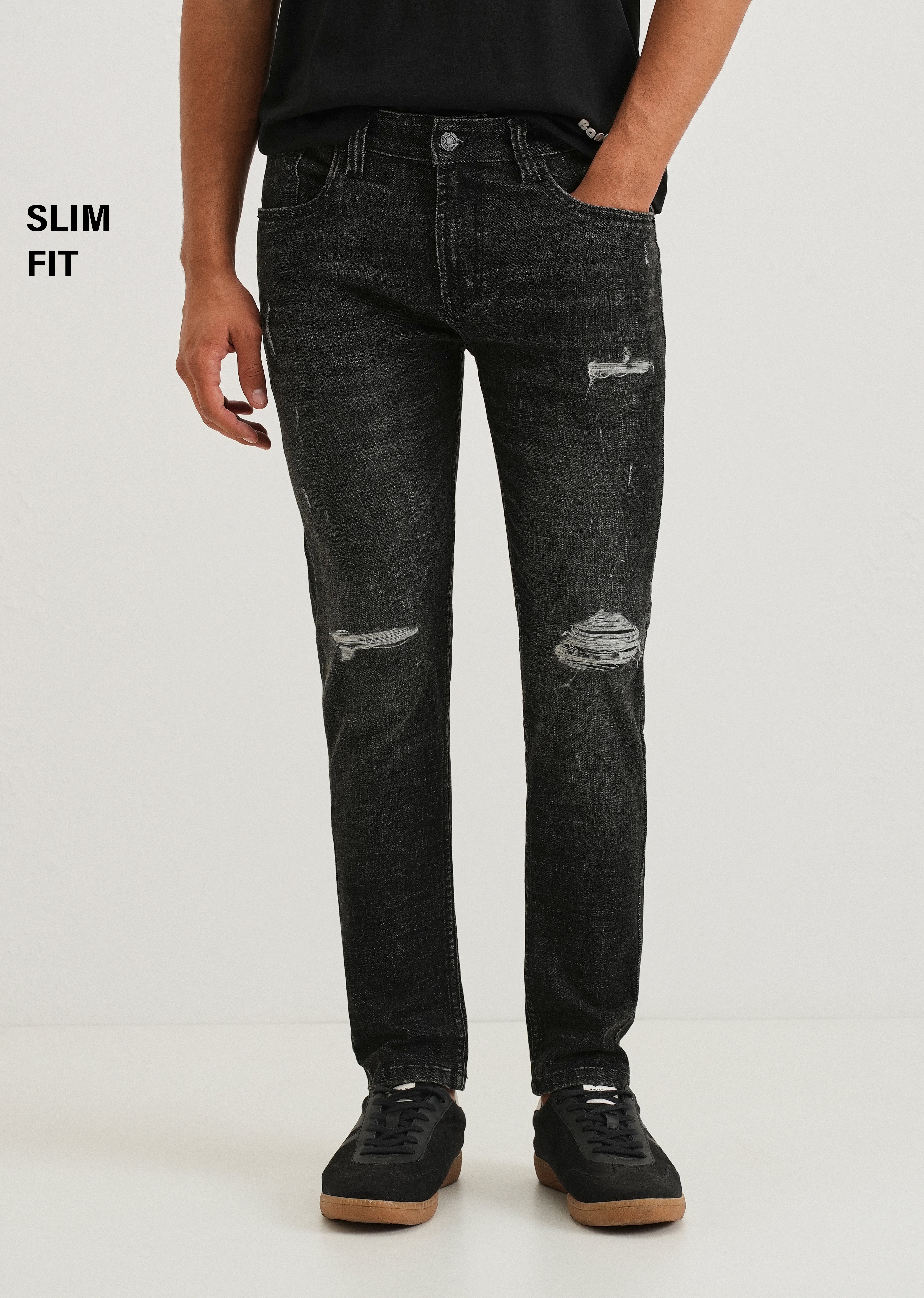 Graphite Fade Slim Fit Jeans