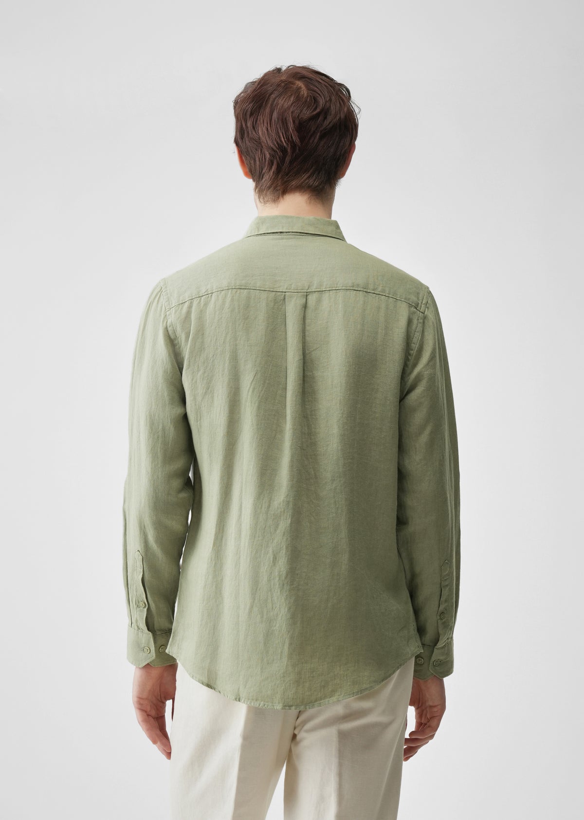 Sage Green 100% Pure Linen Shirt