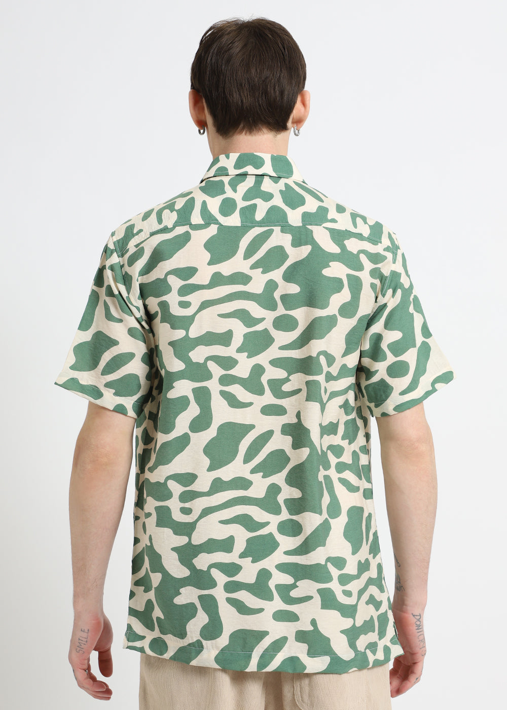 Green Abstract Printed Shirt