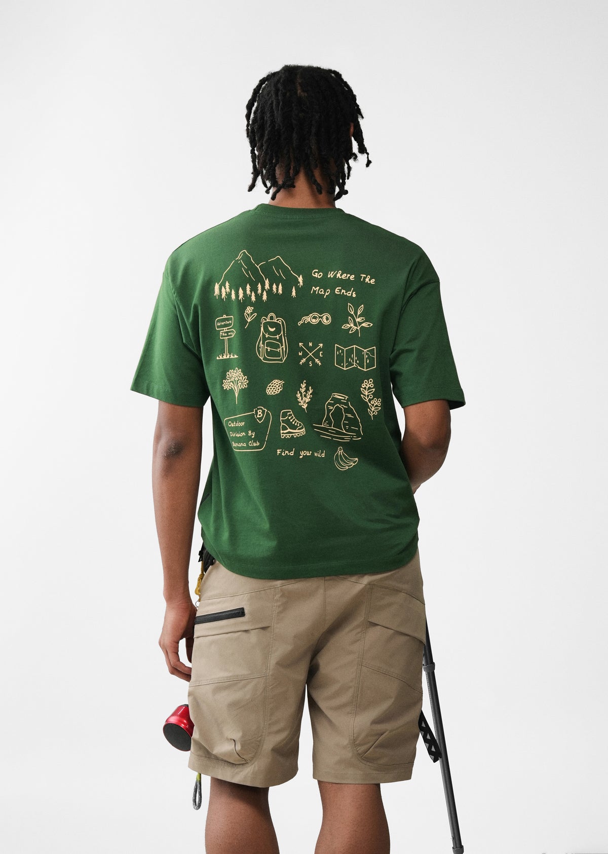 Green Adventure Graphic T-shirt