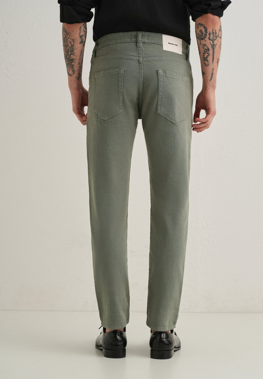 Green Ankle Slim Fit Denim