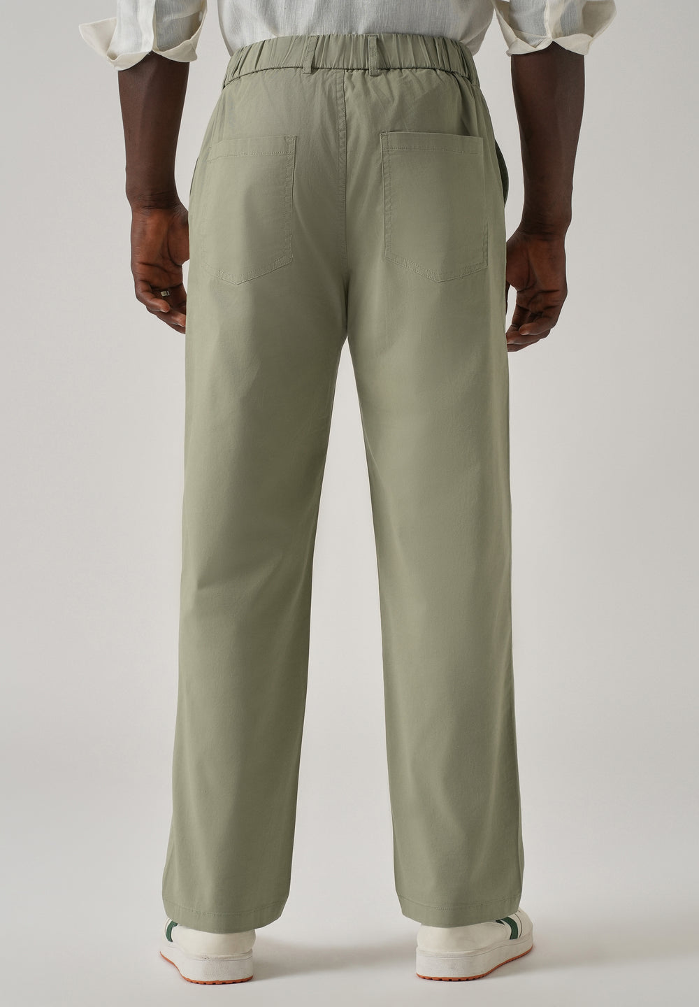 Baggy Fit Green Chinos