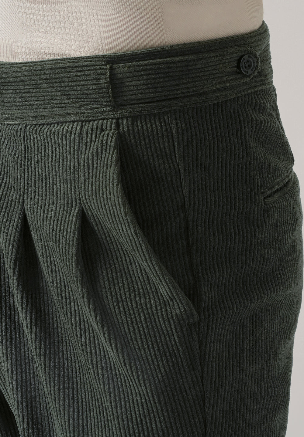 Green Corduroy Gurkha Pants