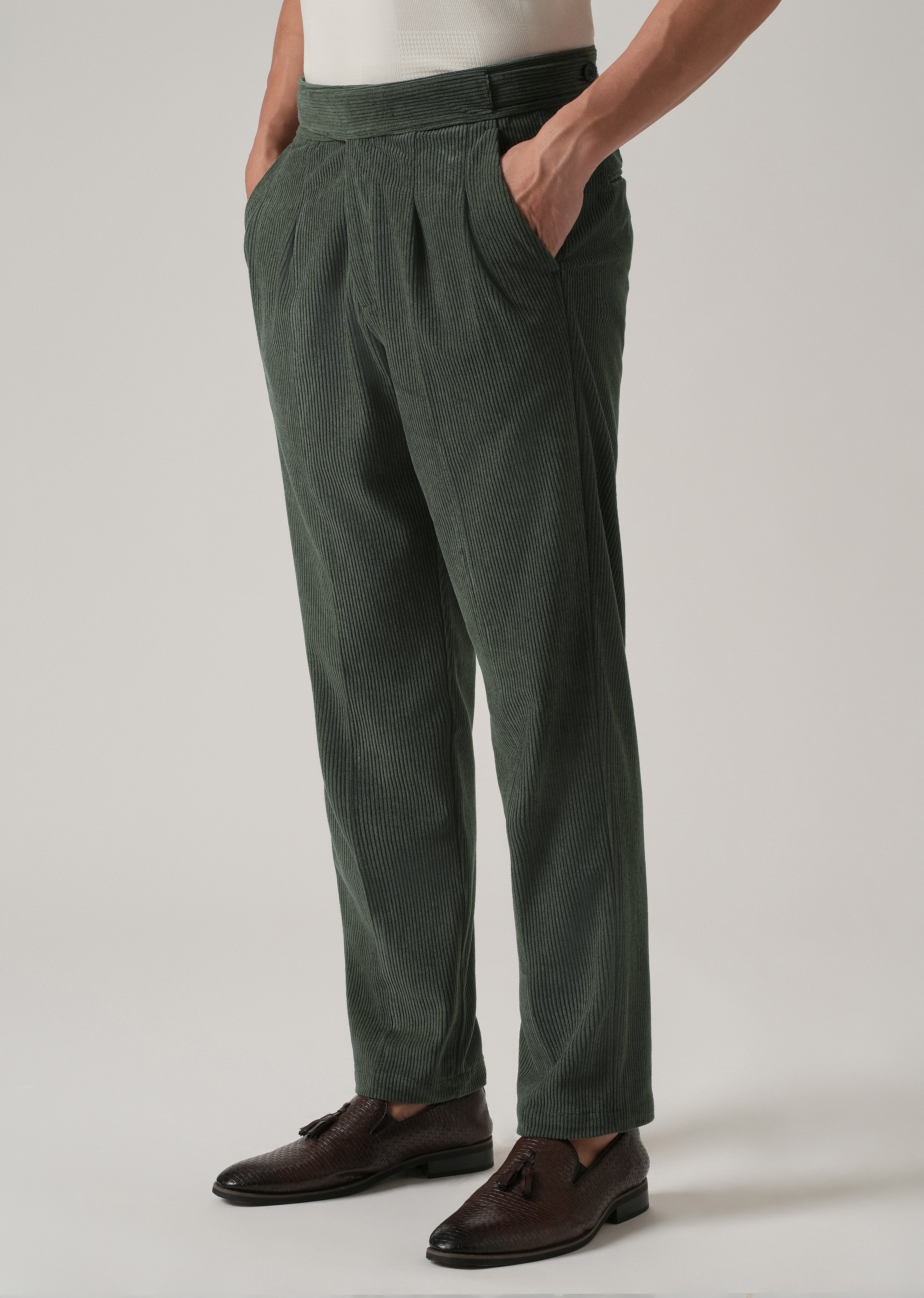 Green Corduroy Pants