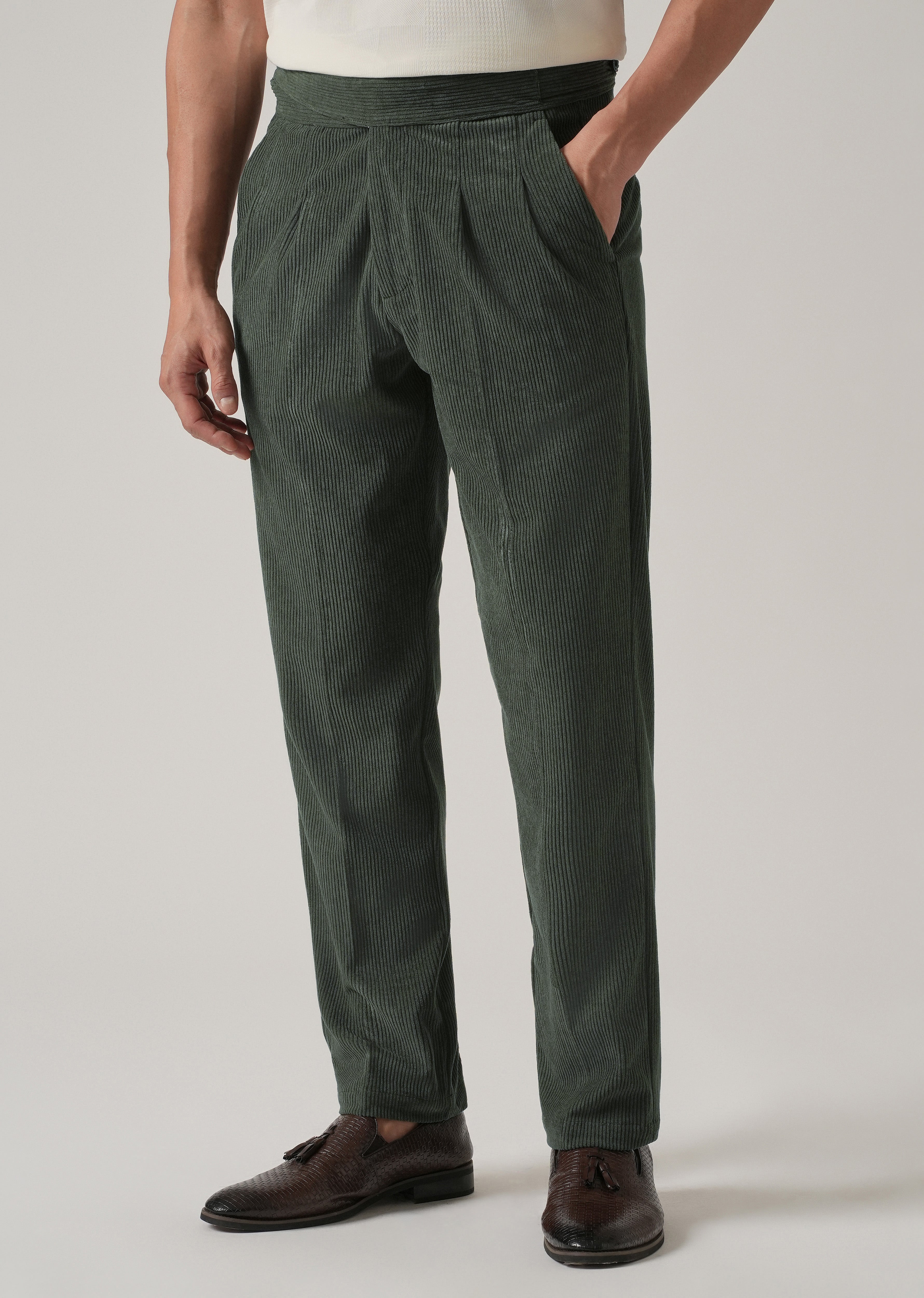 Green Corduroy Pants