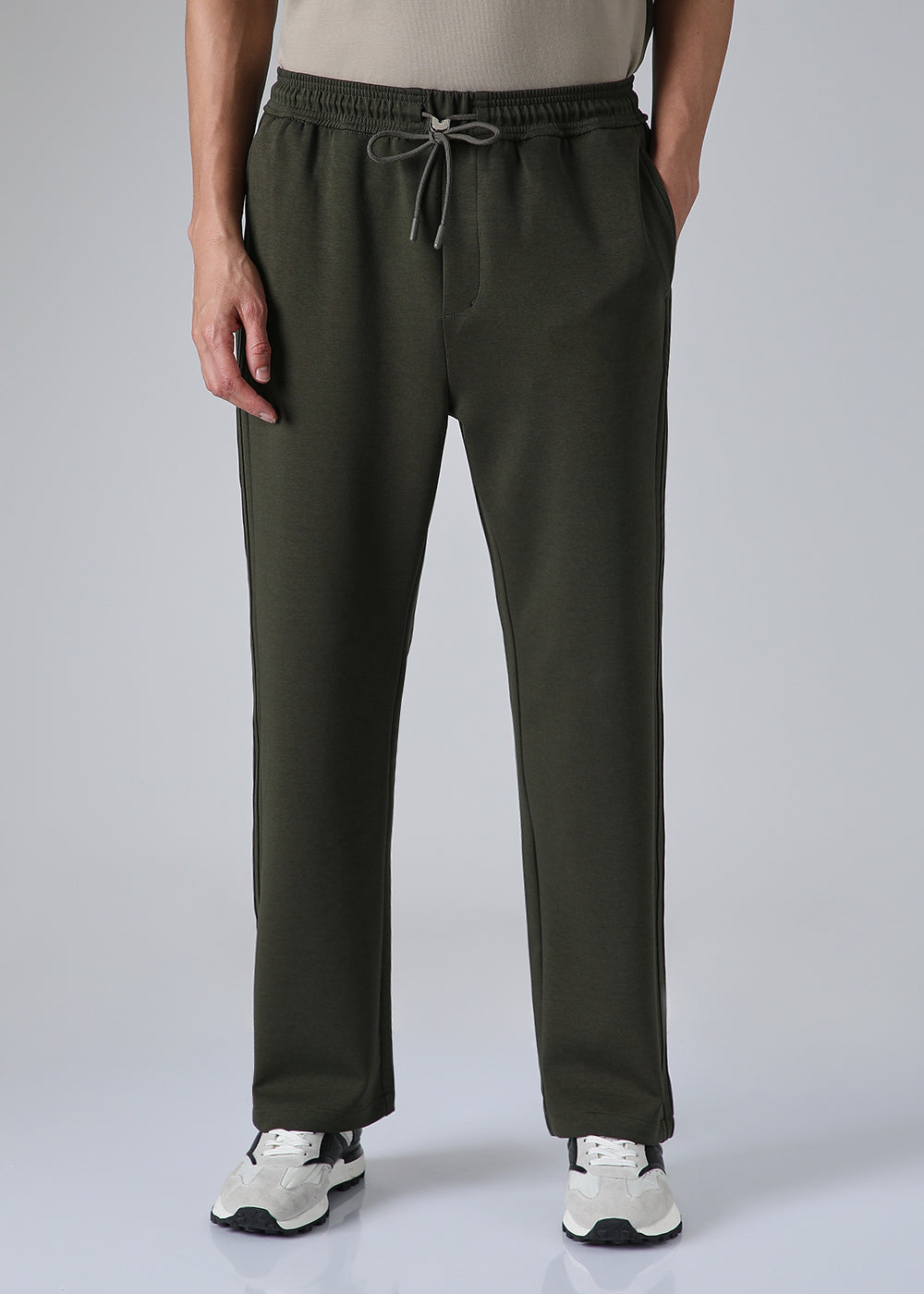 Green Drawstring Korean Pant