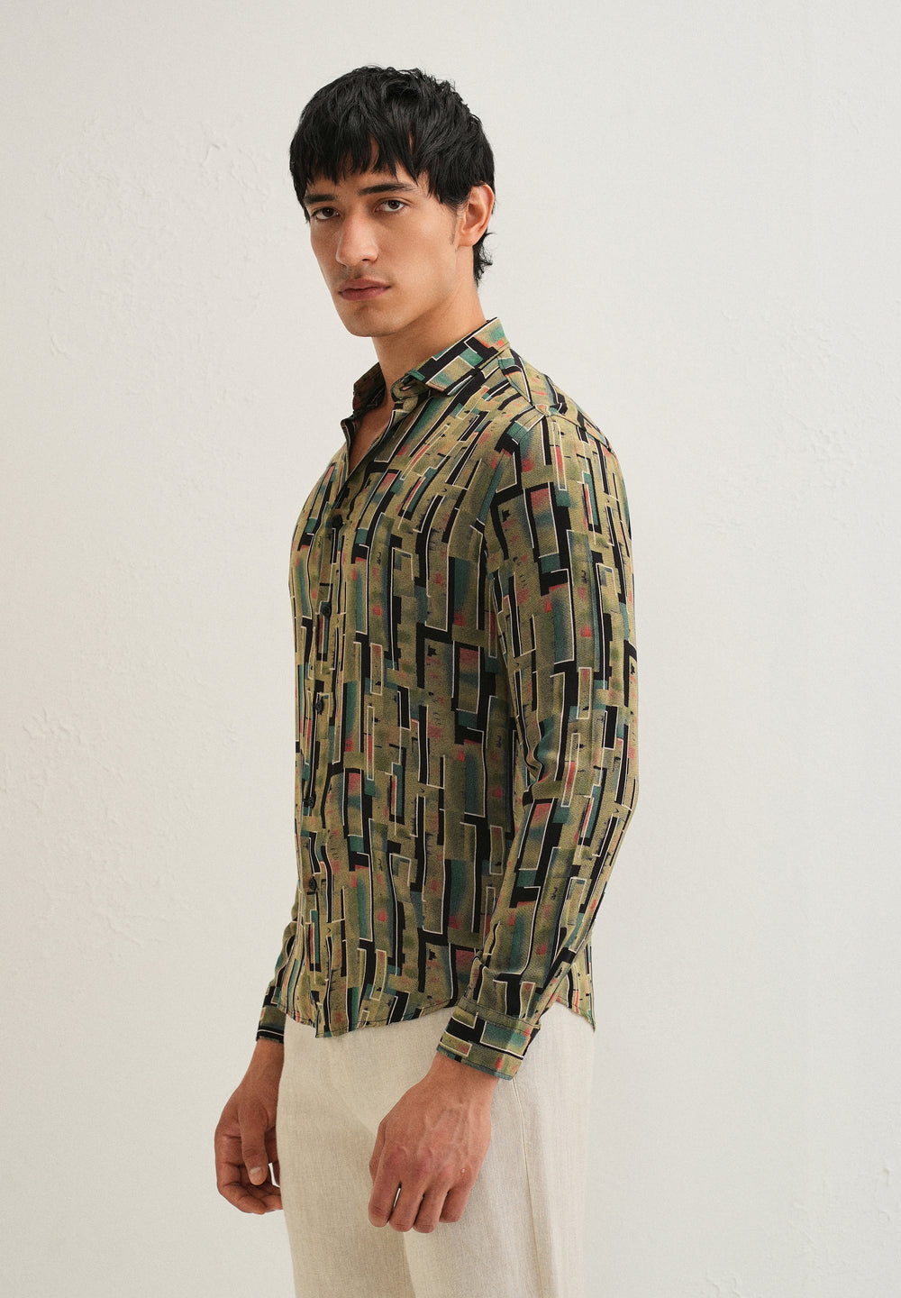 Green Feather Shirt