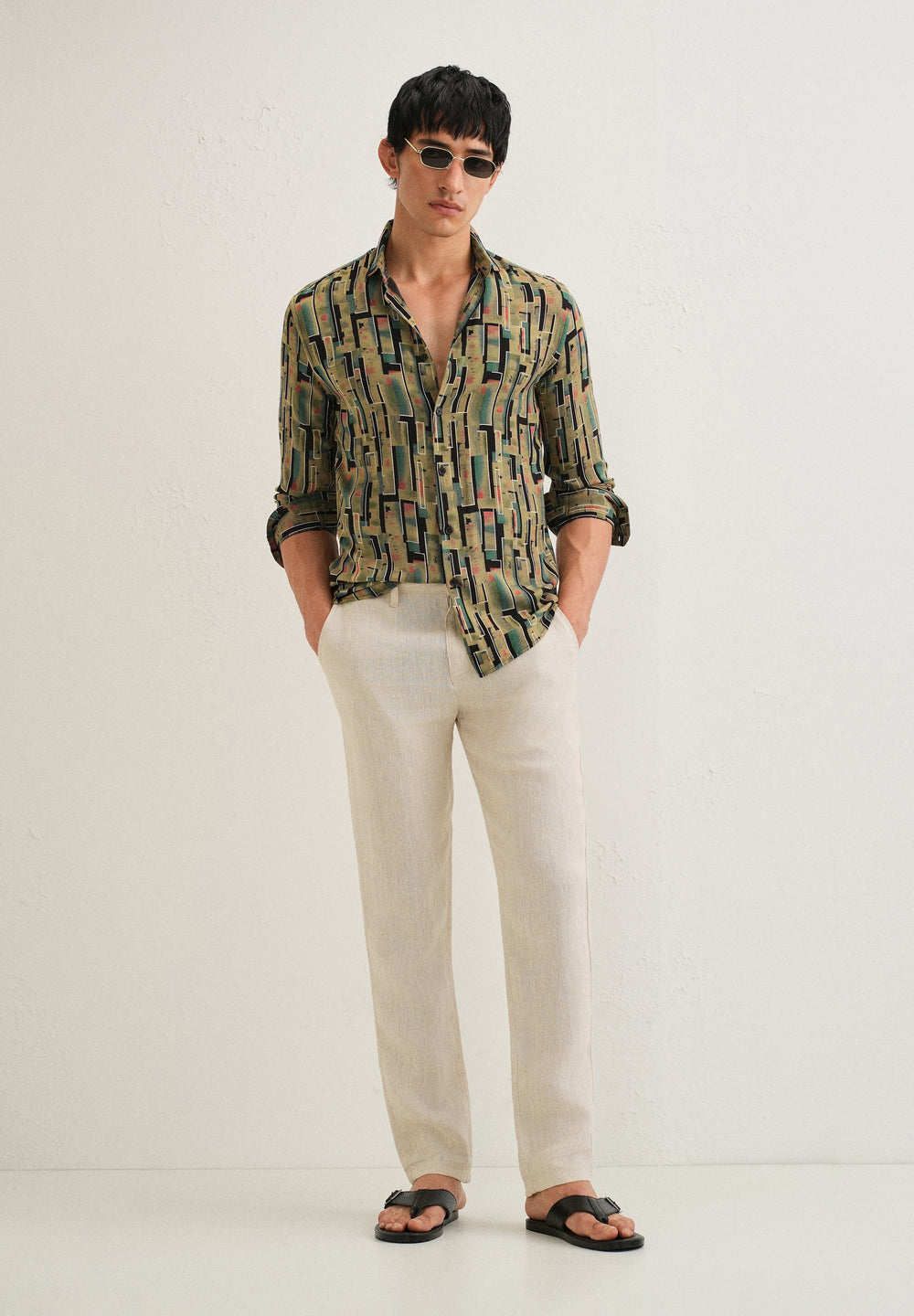 Green Feather Shirt