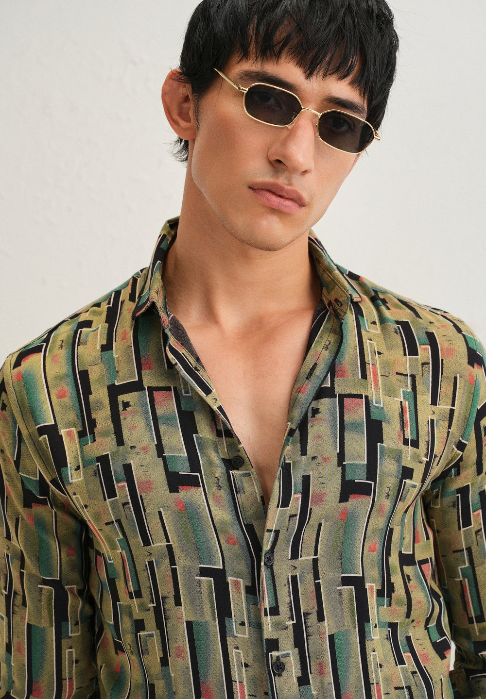 Green Feather Shirt