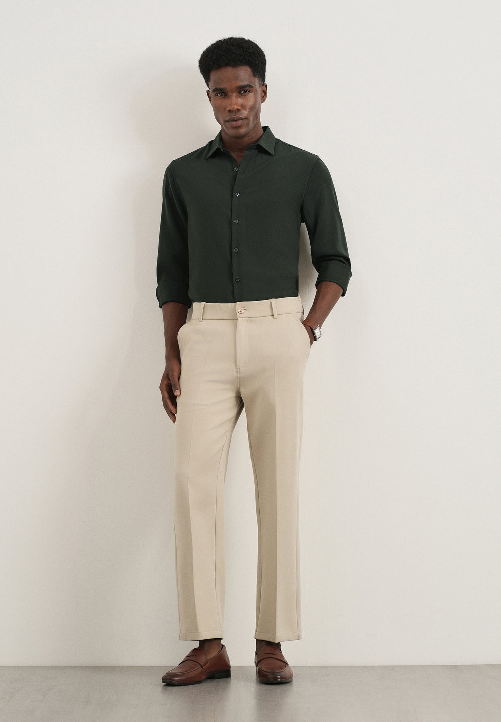 Green Fluid Soft Shirt