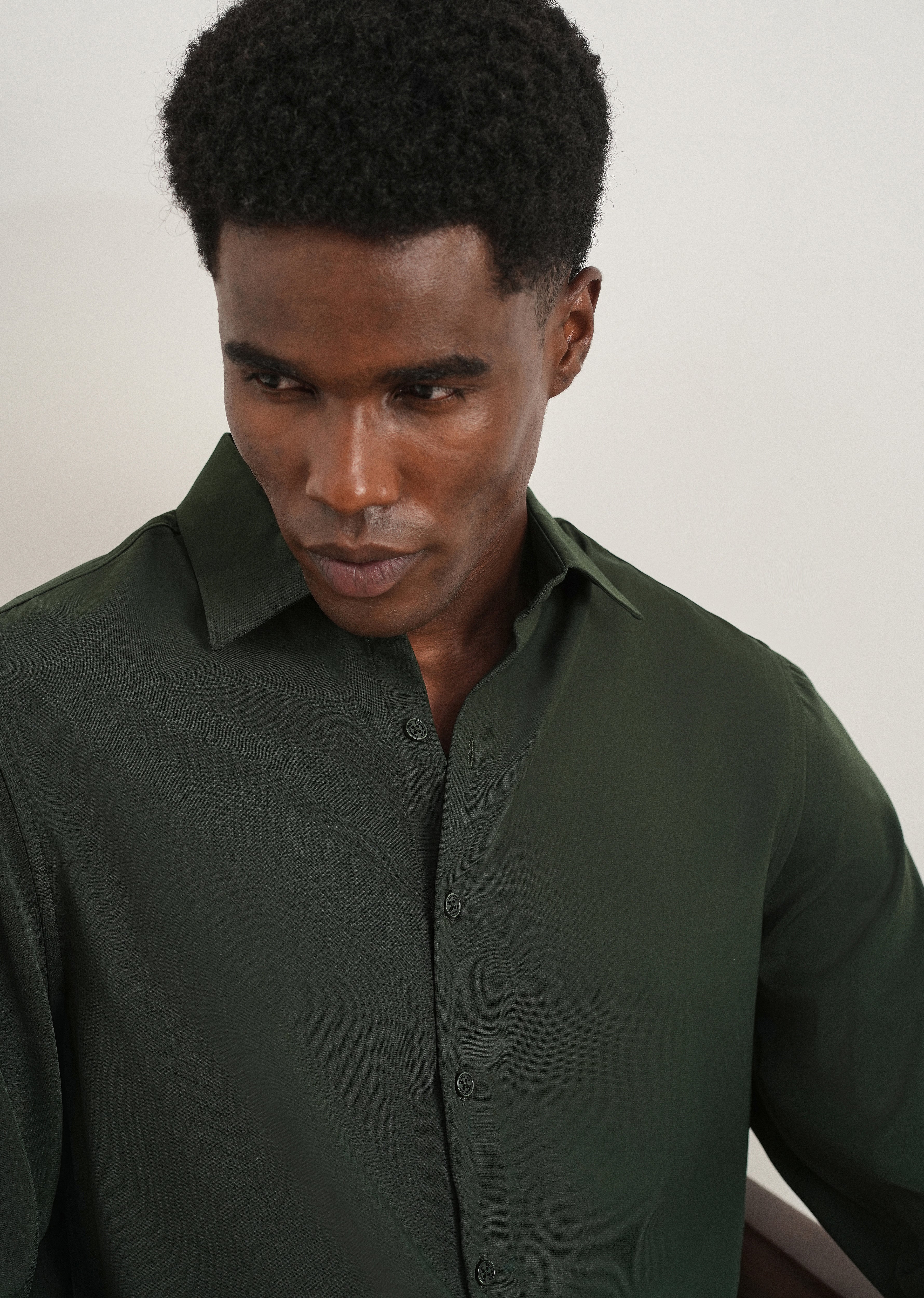 Green Fluid Soft Shirt