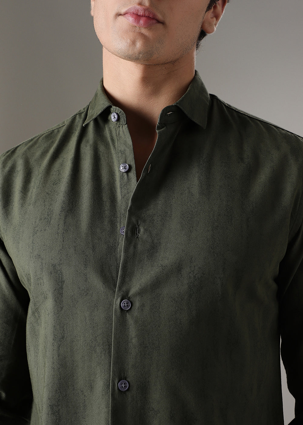 Green Gradient Printed Shirt