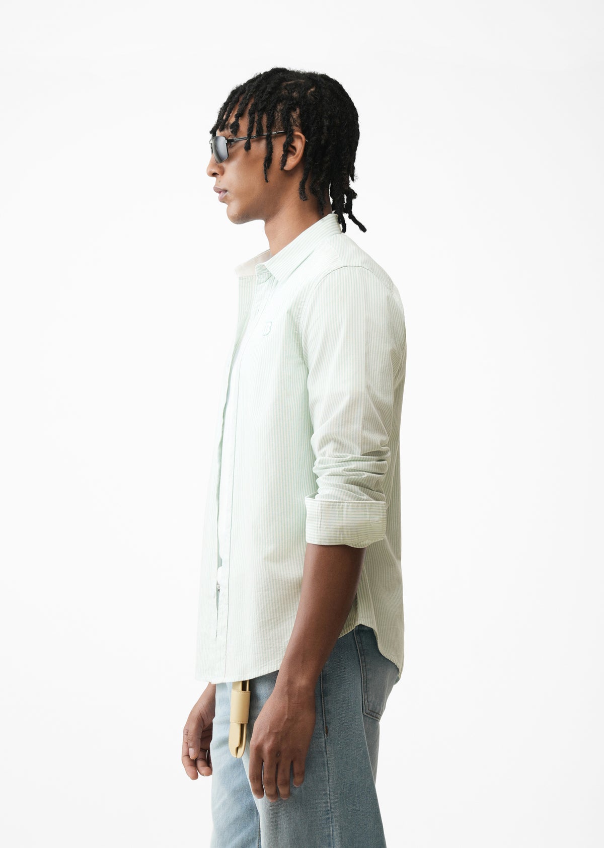 Green Pinstripe Shirt