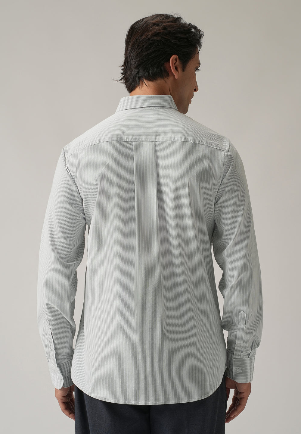 Green Pinstripe Shirt