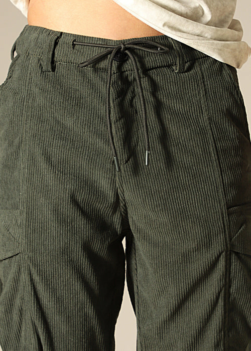 Green Pocket Cargo Corduroy Pant