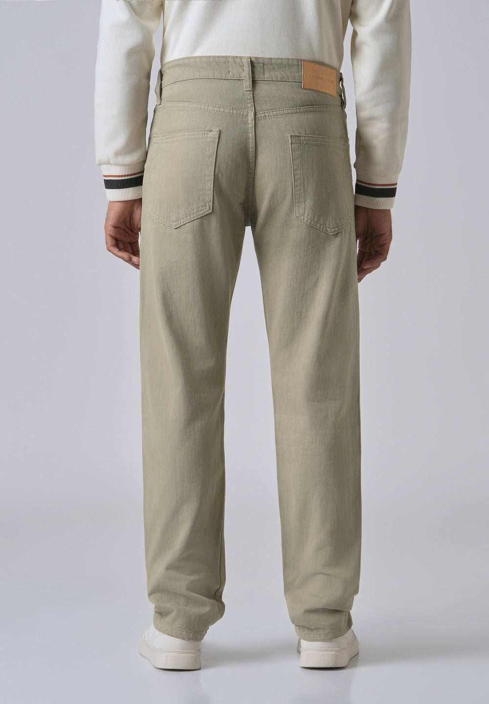 Green Regular Fit Denim
