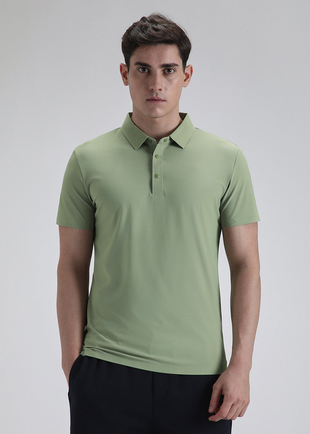 Green Stitchless Polo T-shirt