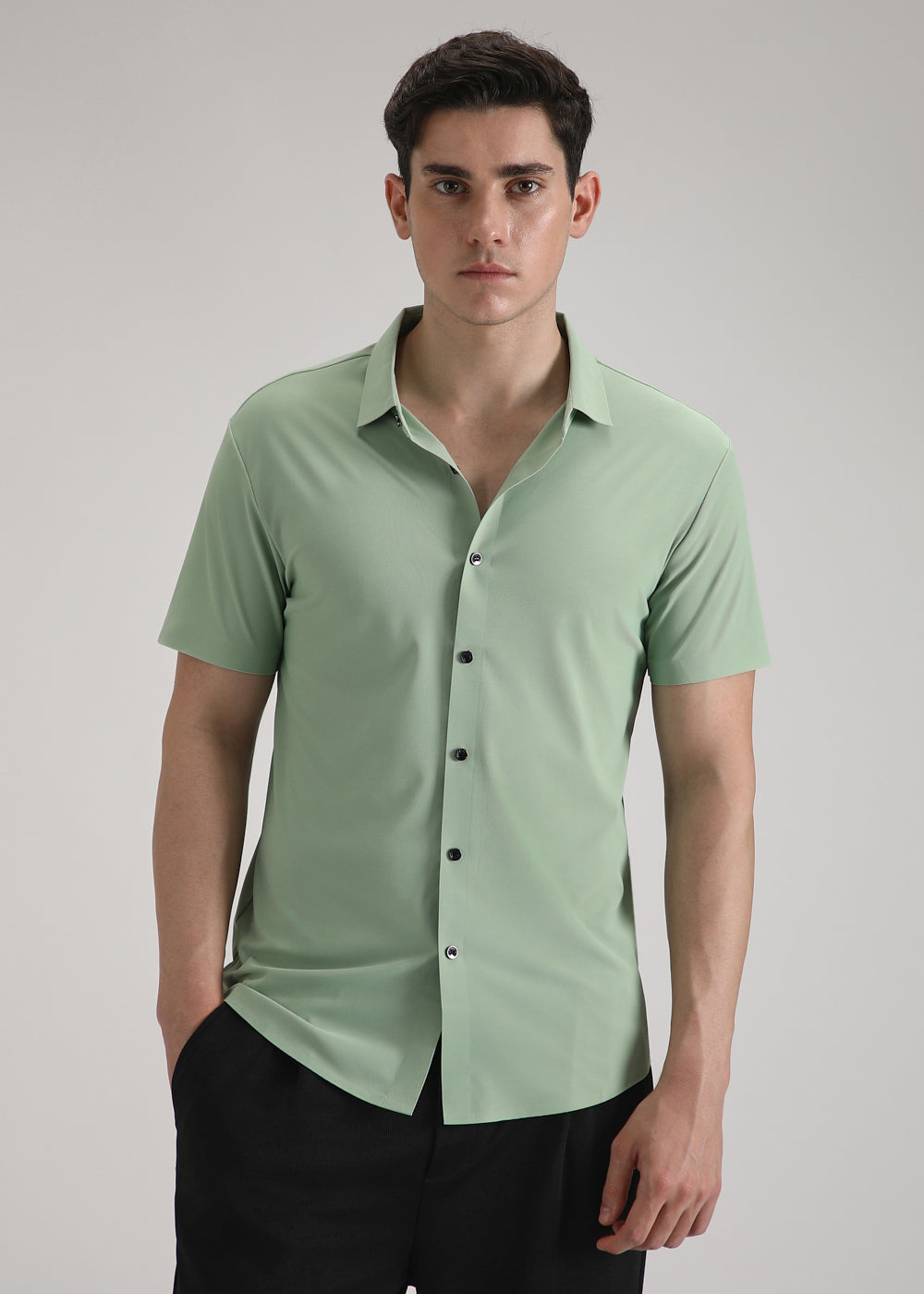 Green Stitchless Shirt