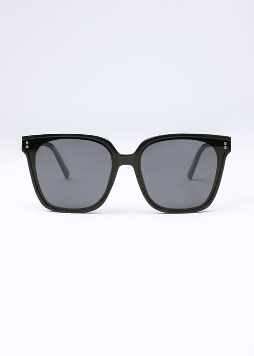 Green Unisex Square Sunglasses