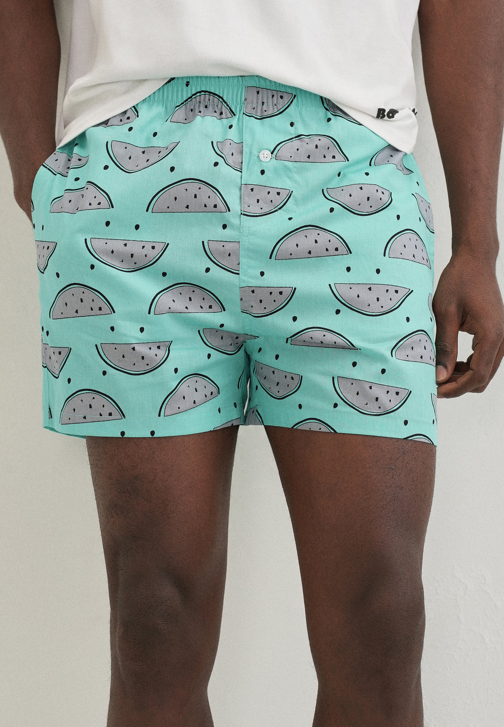 Green Watermelon Printed Boxer