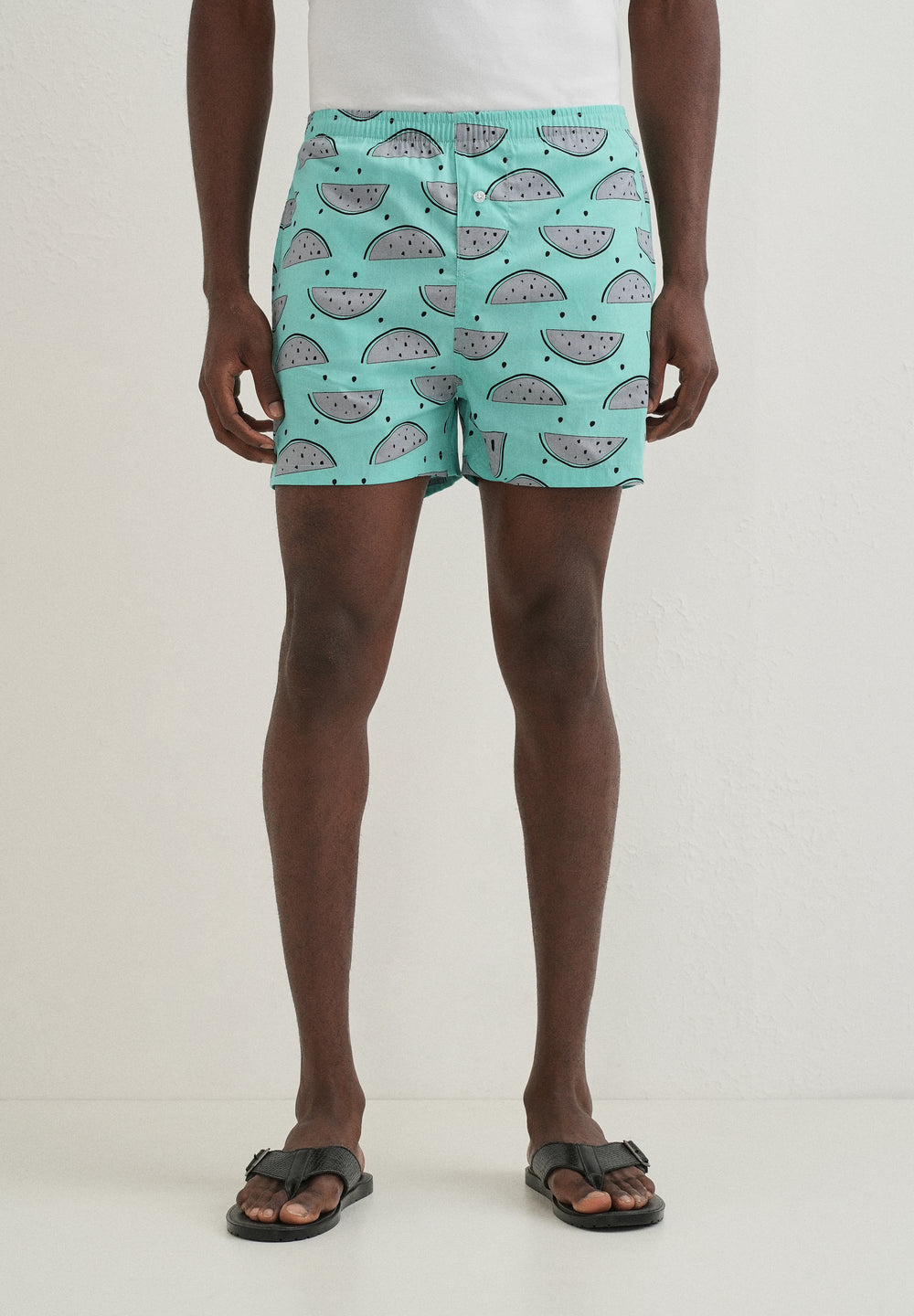 Green Watermelon Printed Boxer