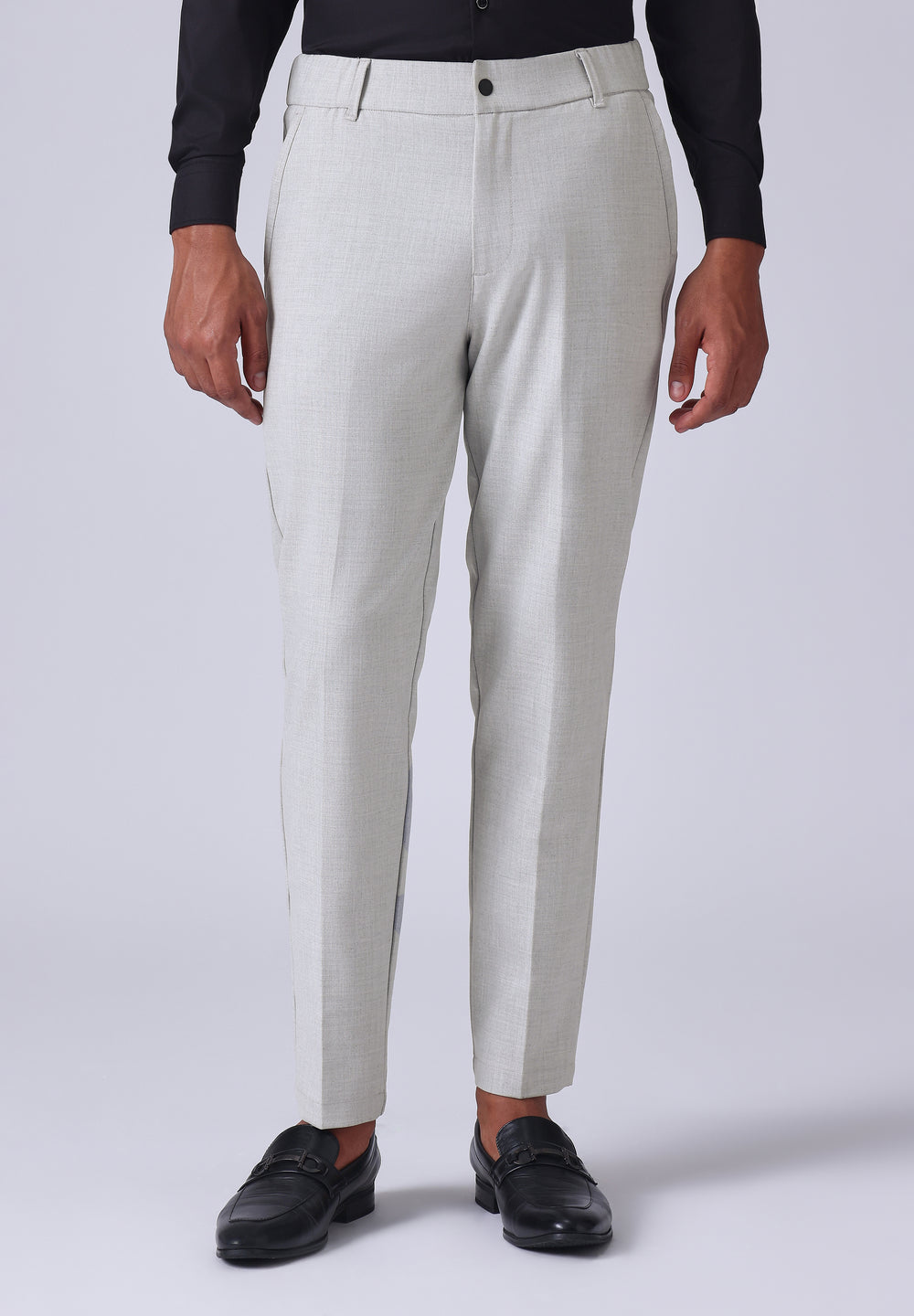 Grey 8 Way Stretch Trousers